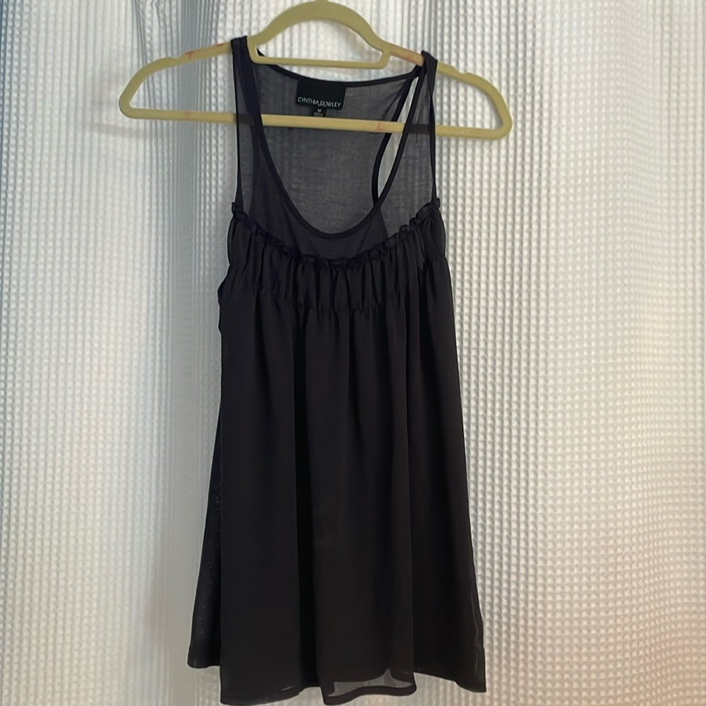 Cynthia Rowley navy tank top